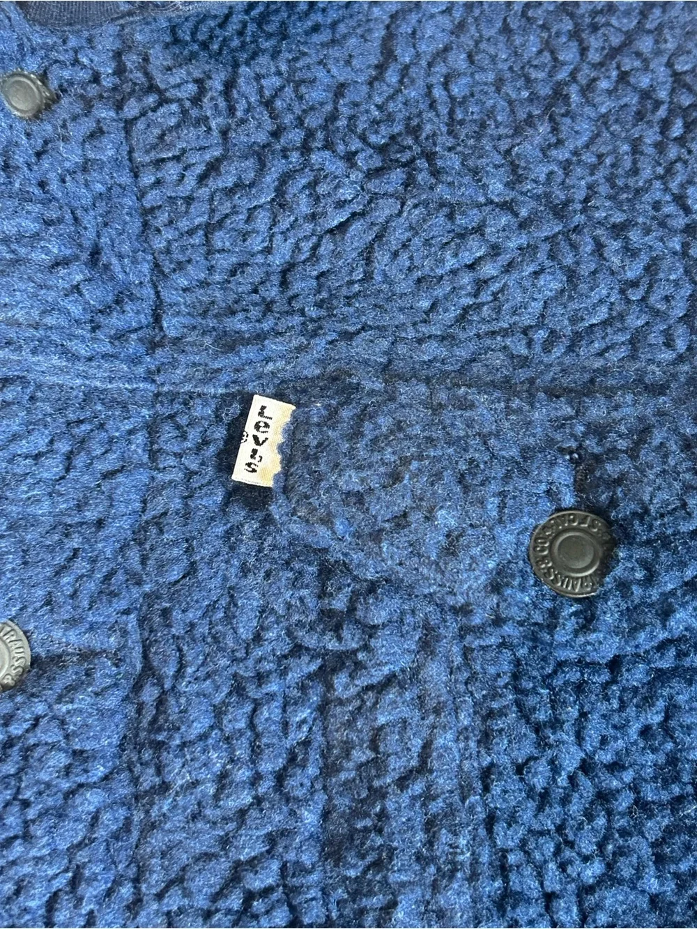 Levi’s Blue Sherpa Fleece Jacket | Kids L 12–13 | NWT